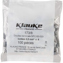 Embout de câblage pré-isolé NFC - Gris - Klauke 1