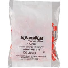Embout de câblage pré-isolé NFC - Orange - Klauke 1