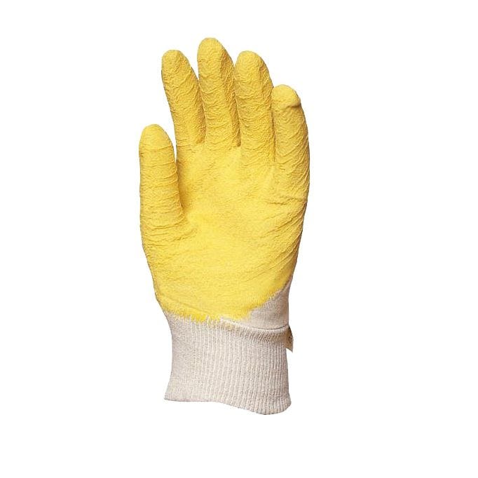 Gants latex crépé jaune dos aéré toile - COVERGUARD - Taille XL-10 2