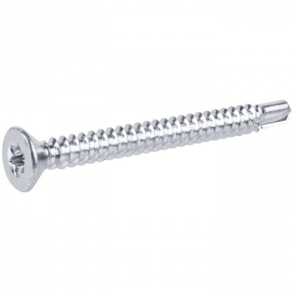 Vis tôle tête fraisé T25 - Ø 5,5 mm - 38 mm - Zingué blanc - Boîte de 250 pièces - Viswood