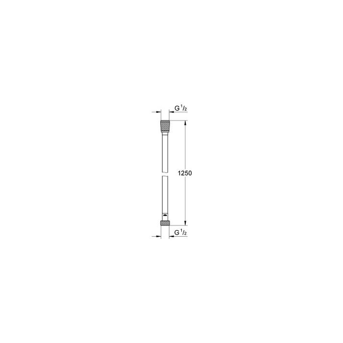 GROHE Silverflex Flexible de douche 1,25 m supersteel (28362DC0) 1