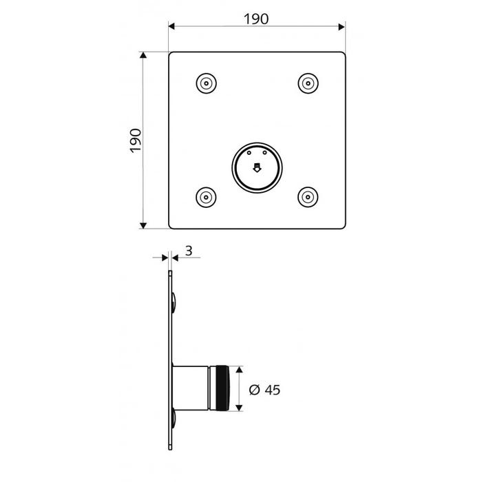 Schell LINUS BASIC Robinet de douche à encastrer D-SC-M (019022899) 1