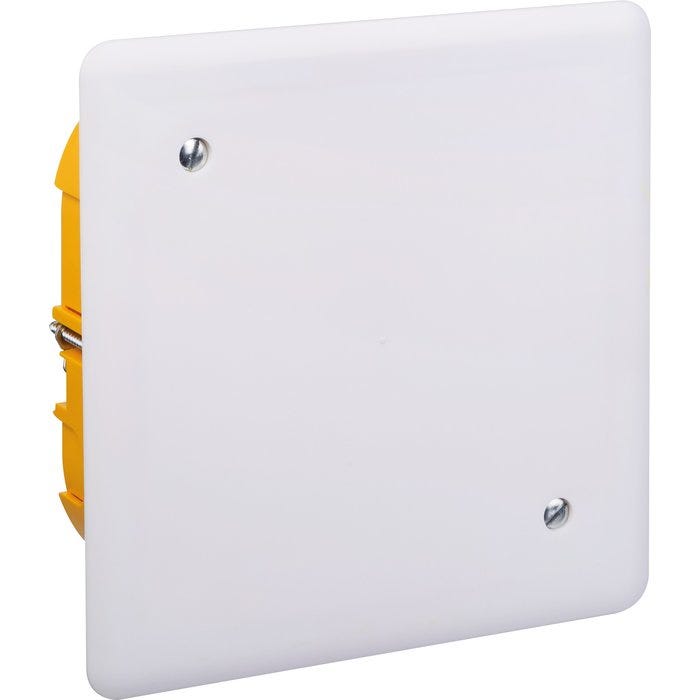 Boîte blanche carrée - 170 mm - Couvercle à vis - Batibox - Legrand 0