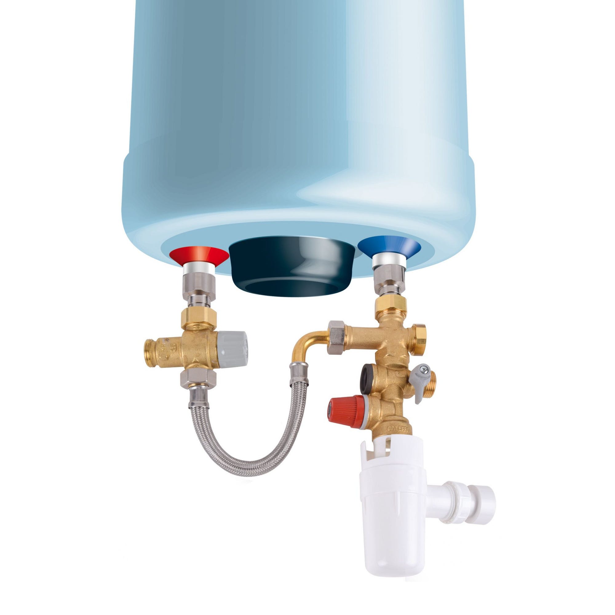 Kit de sécurité chauffe-eau Thermador KMIXV siège standard GSL vertical 2