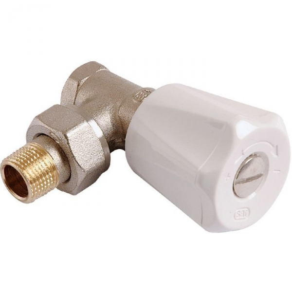 Robinet de radiateur équerre à visser - F 3/4' - Double réglage - Comap
