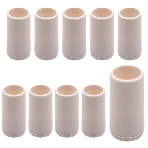 10 butées d’arrêt blanches, pour volet roulant, L.40 mm