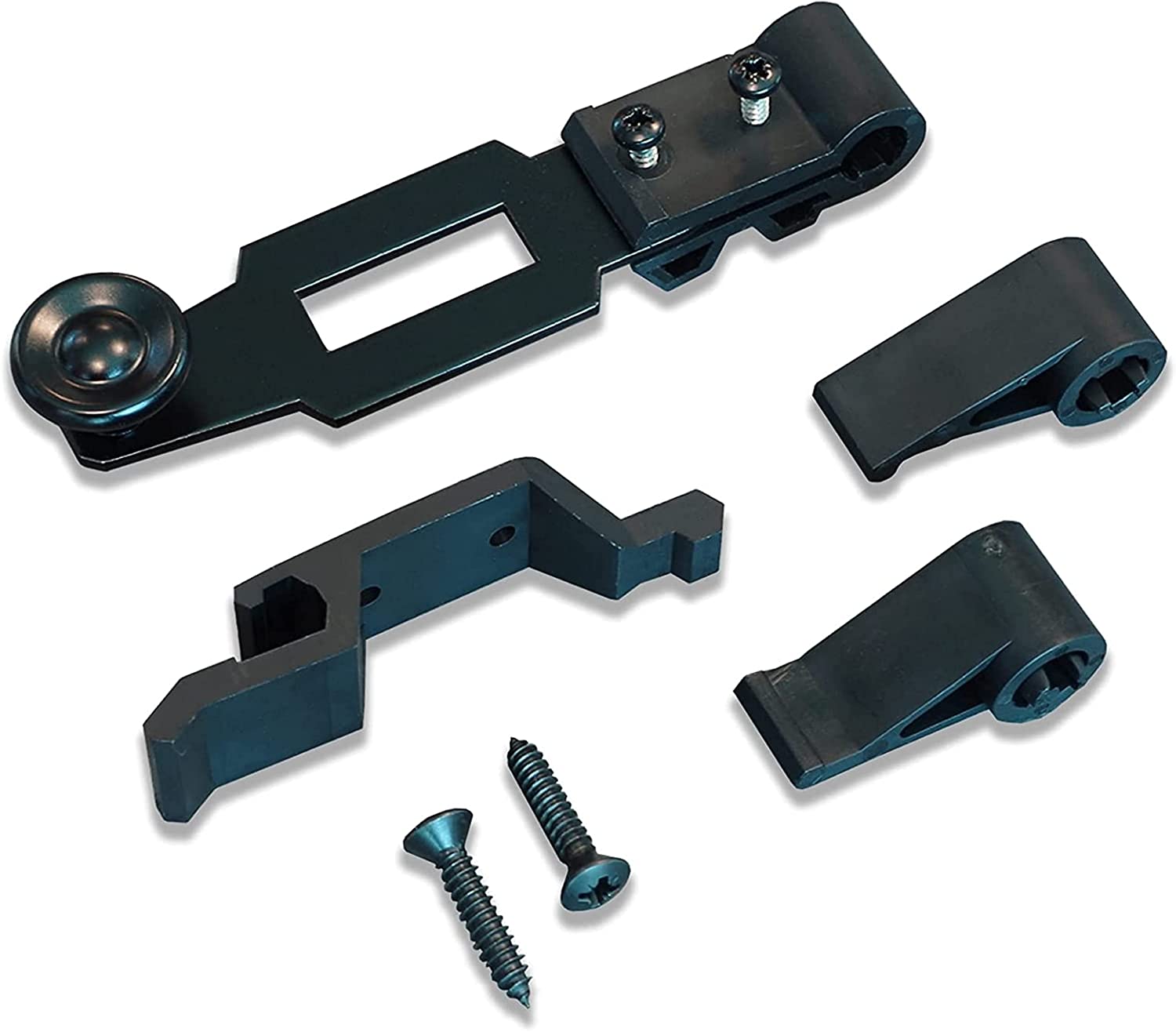 Accessoires pour espagnolette de volets battants Système de fermeture Noir mat polyamide