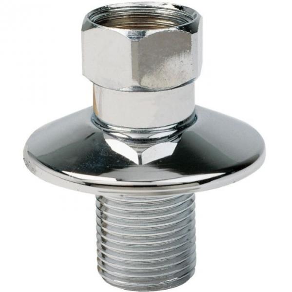 Raccord droit avec rosace - M 1/2' - F 3/4' - Écrou prisonnier - Vendu par 2 - Comap
