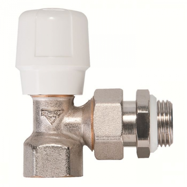Robinet de radiateur équerre à visser - F 1/2' - Simple réglage - RBM