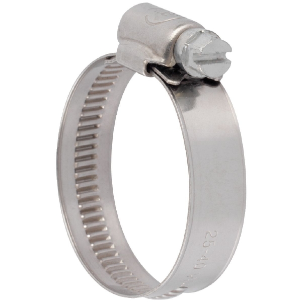 Collier bande non perforée W4 inox - 12 mm - Serrage 20 - 32 mm - Boîte de 25 pièces - Ace
