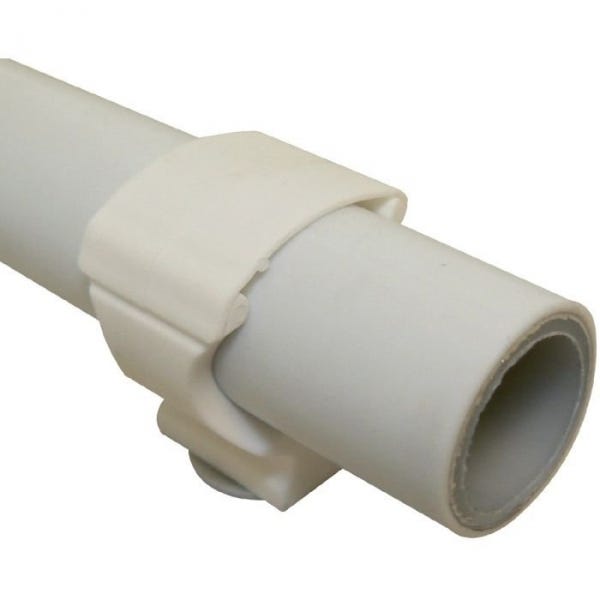 Collier Cheville Nylon Blanc Simple - Tube Ø 25 Mm - Clipéo - Vendu Par 50 - Ram 1