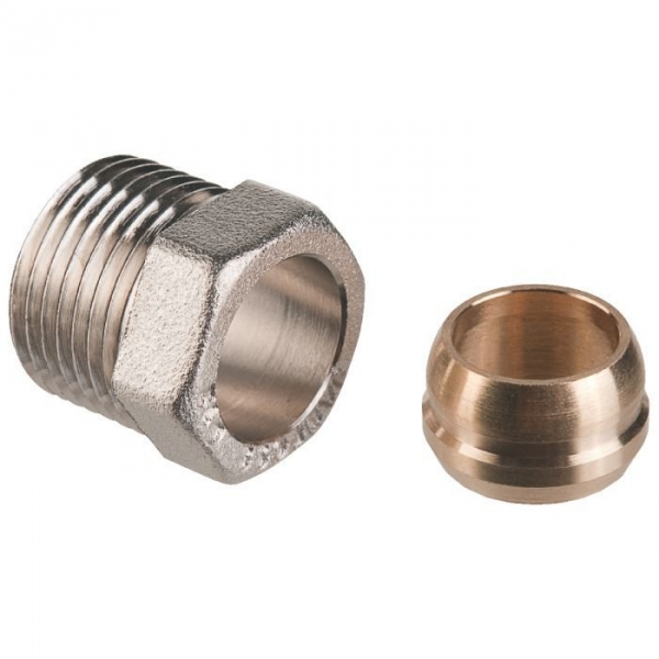 Raccord bicône - M 1/2' - Tube Ø 14 mm - Danfoss