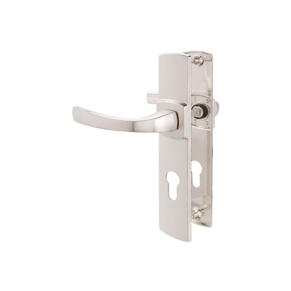 Poignée de porte sur plaque platine - Clé I - 220 mm - Muze - Vachette