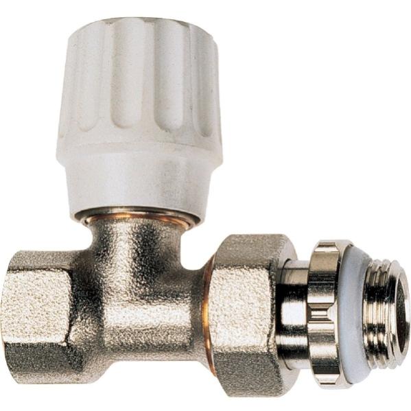 Robinet de radiateur droit à visser - F 3/8' - Simple réglage - RBM