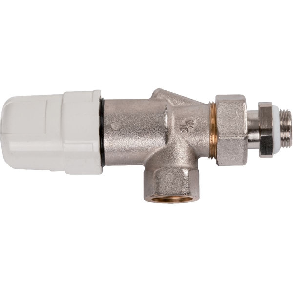 Robinet de radiateur équerre inversé à visser - F 3/8' - Thermostatisable - RBM