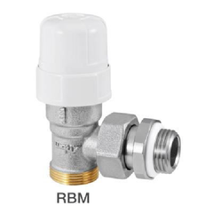 Robinet de radiateur équerre thermostatique - M 3/8' - RBM 2
