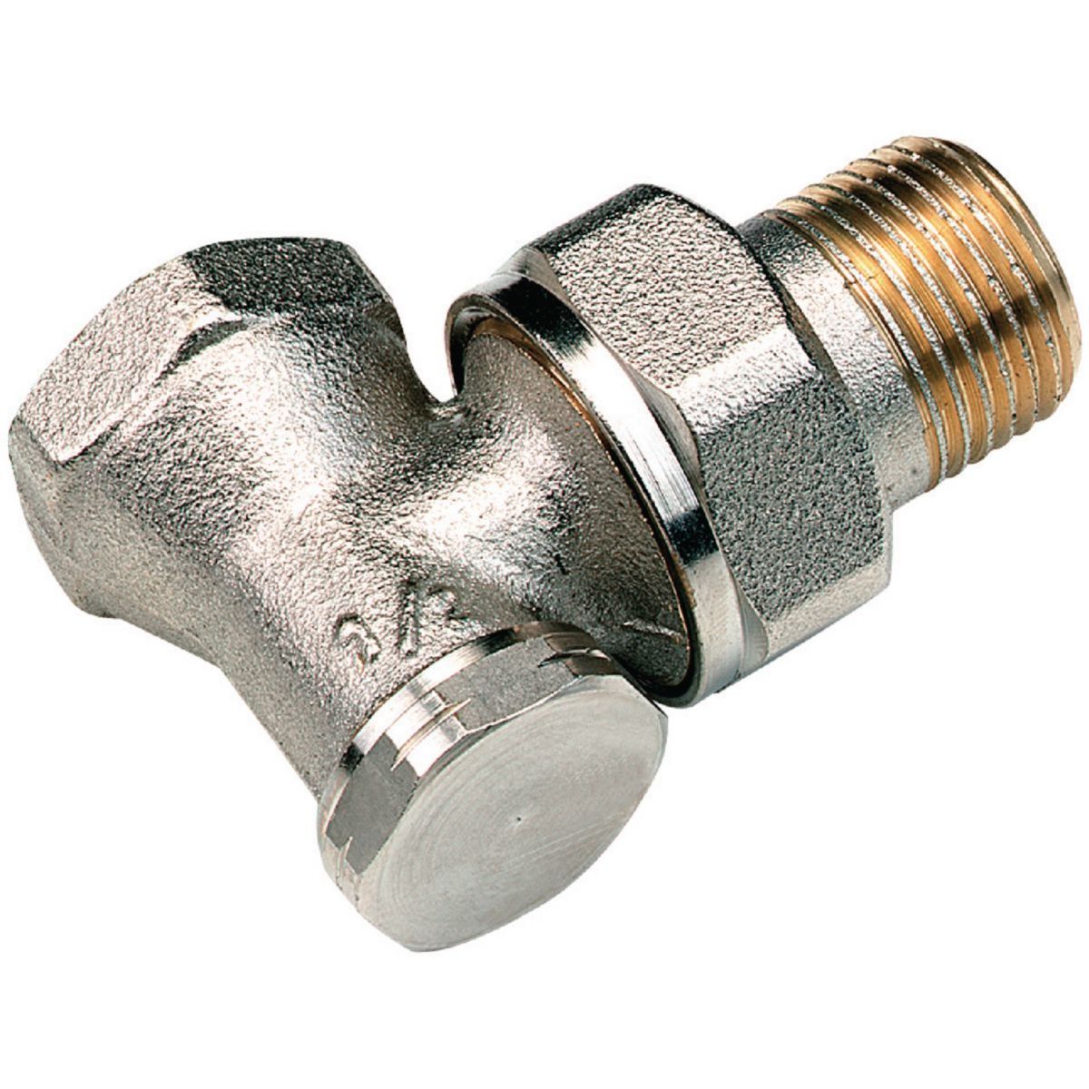 Coude de réglage équerre nickelé 3/8'' pour radiateur - COMAP - 428303