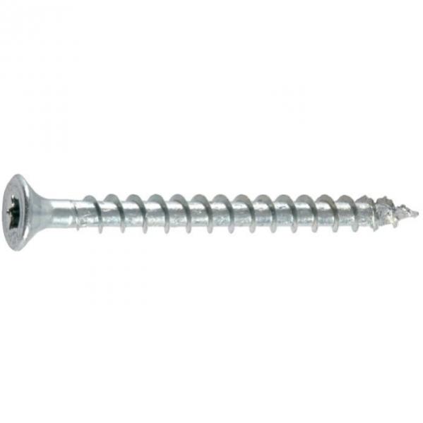 Vis Bois Tête Fraisé T20 - Ø 4 Mm - 40 Mm - Zingué Blanc - Boîte De 1000 Pièces - Spax