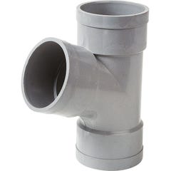 Culotte PVC gris 67°30 - Ø 100 mm - Triple emboîture - Girpi 0