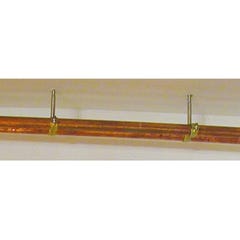 Patte à vis bois - ING Fixation - Laiton poli - M7 - 7 x 130 mm 1