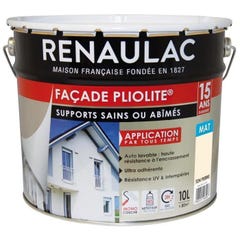 Renaulac Peinture De Facade Pliolite Haute Resistance - 10 L - Ton Pierre 0