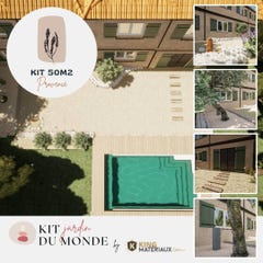 Kit aménagement jardin Provence 50m2 0