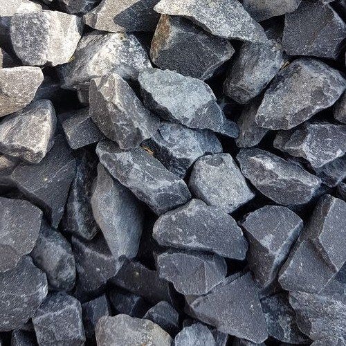 Sac de +/- 800 kg = 10M² Gravier gris foncé basalte 14/20 0