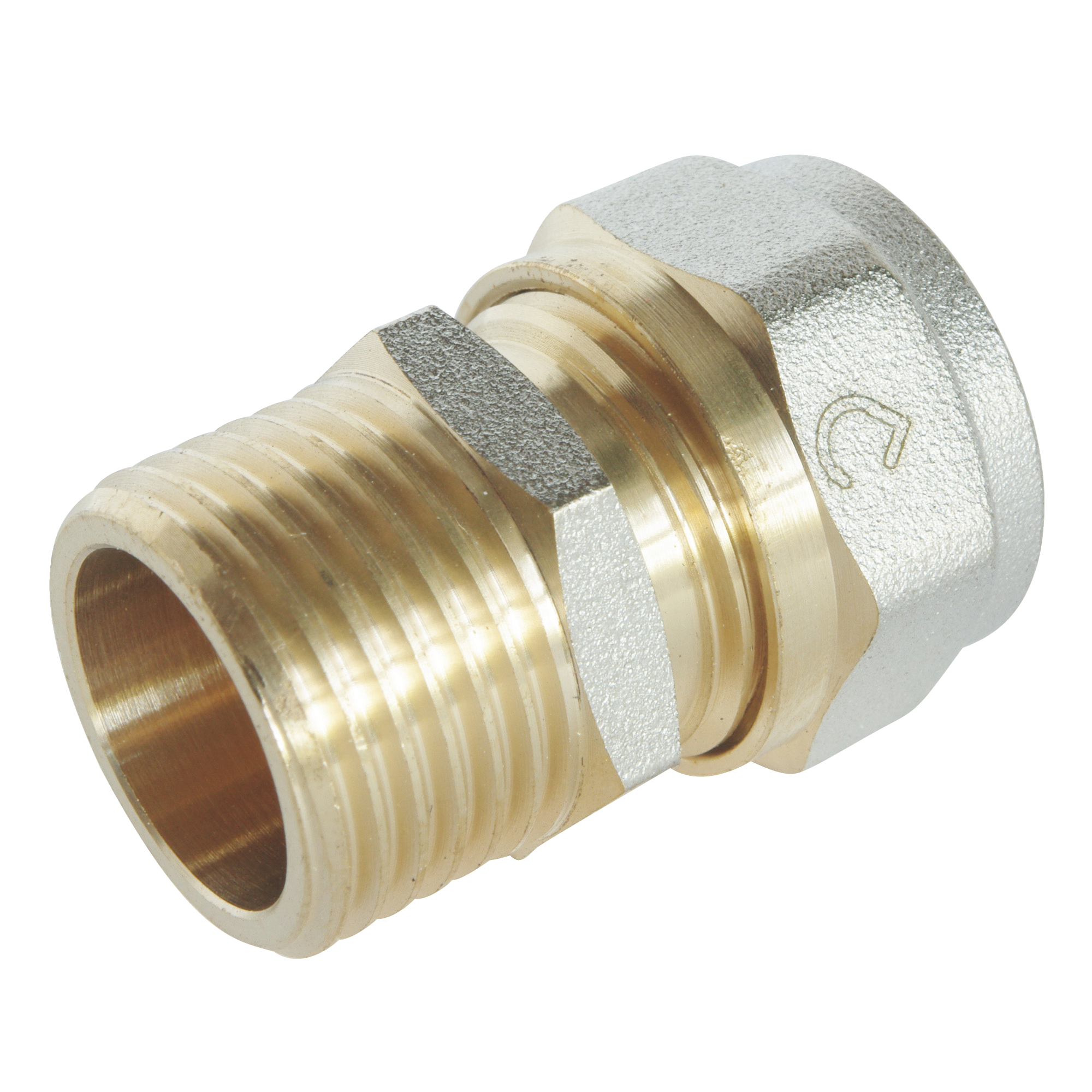 SOMATHERM FOR YOU - Raccord droit à visser pour tube Multicouche Ø16-M15/21