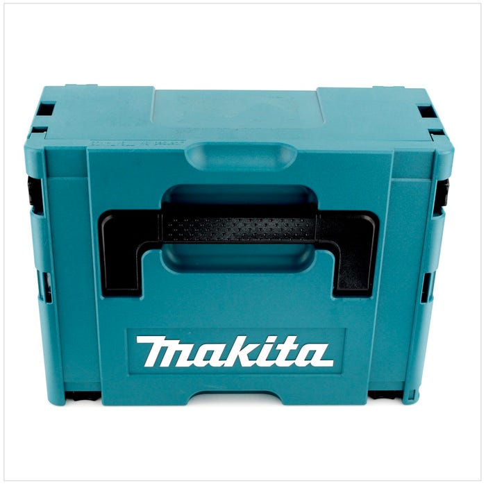 Makita DHP 482 ZW RMJ - 18 V Li-Ion Perceuse visseuse à percussion sans fil avec boîtier Makpac + 2x BL1840 4,0Ah Batteries + DC 18 RC Chargeur rapide 2