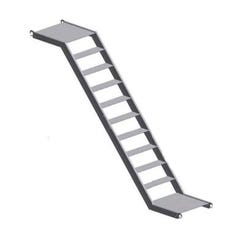 Escalier de chantier - Hauteur à franchir 1m / Longueur 1.80m - 50.256 0