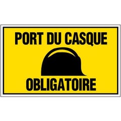 Panneau ''Port du casque obligatoire'' - NOVAP - 4160436 0
