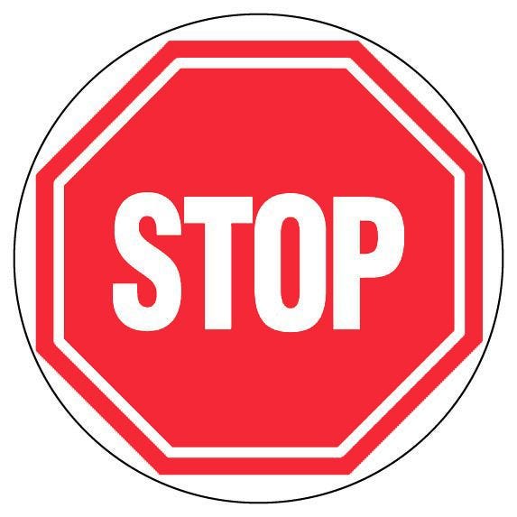 Panneau d’interdiction rond 300mm ''Stop'' - NOVAP - 4060712 0