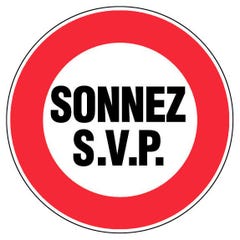 Panneau Sonnez SVP - Rigide Ø80mm - 4020297 0