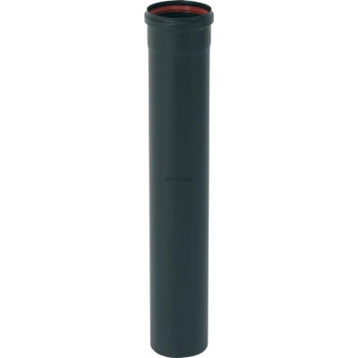 Tuyau 100cm noir mat avec joint fibre D80 - TEN - 344019