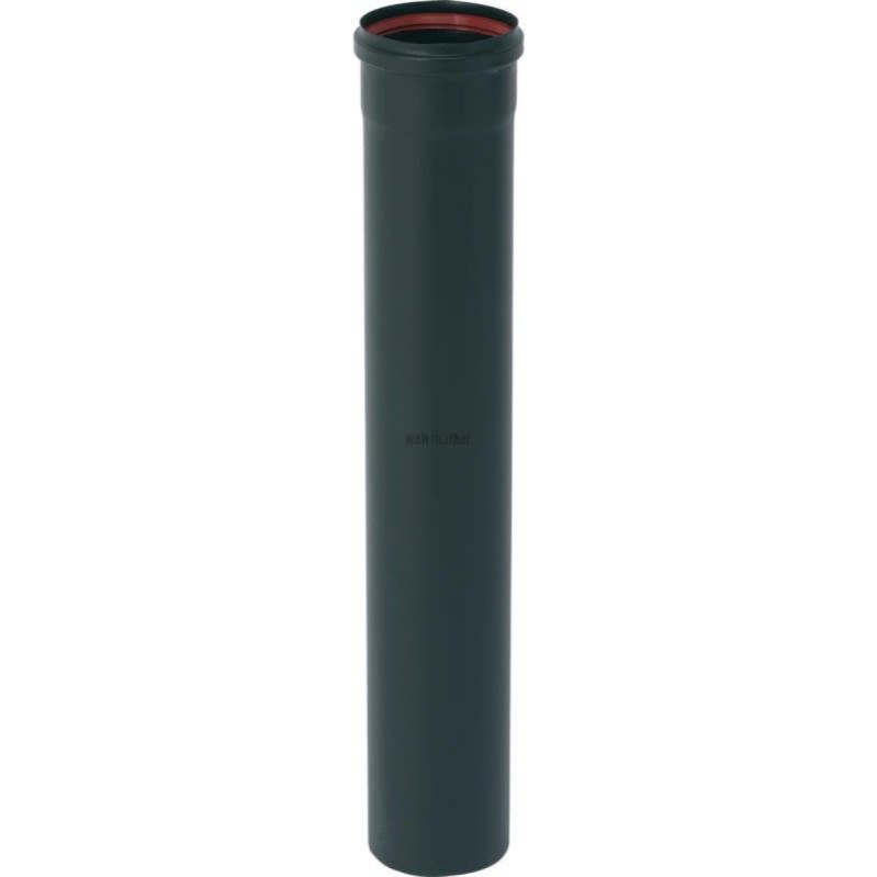 Tuyau 50cm noir mat avec joint fibre D80 - TEN - 344509