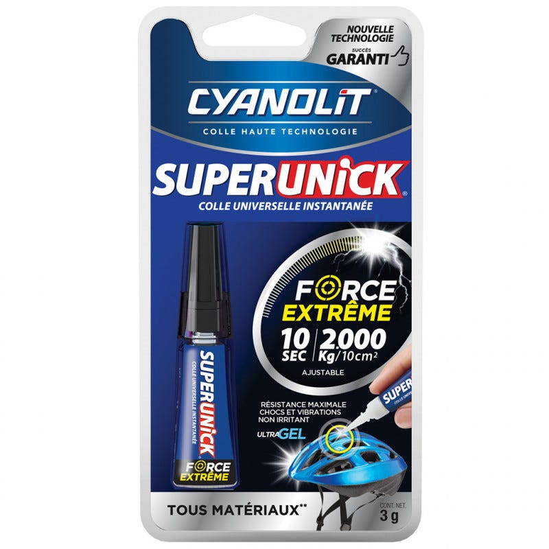 Colle extra-forte Super Unick – Express gel 3g CYANOLIT 0