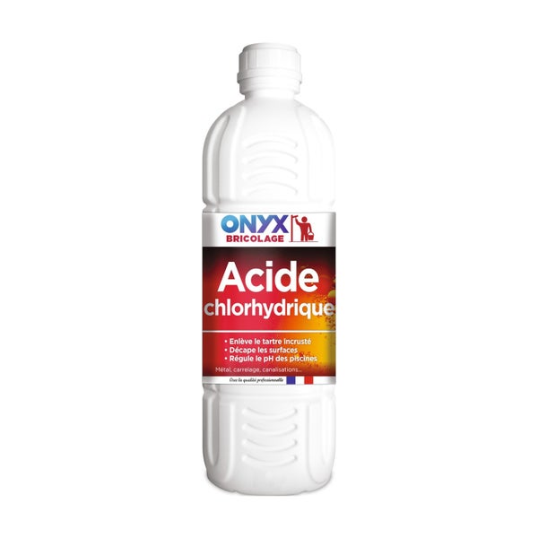 Acide chlorydrique 23 % bouteille 1 litre - ONYX 0