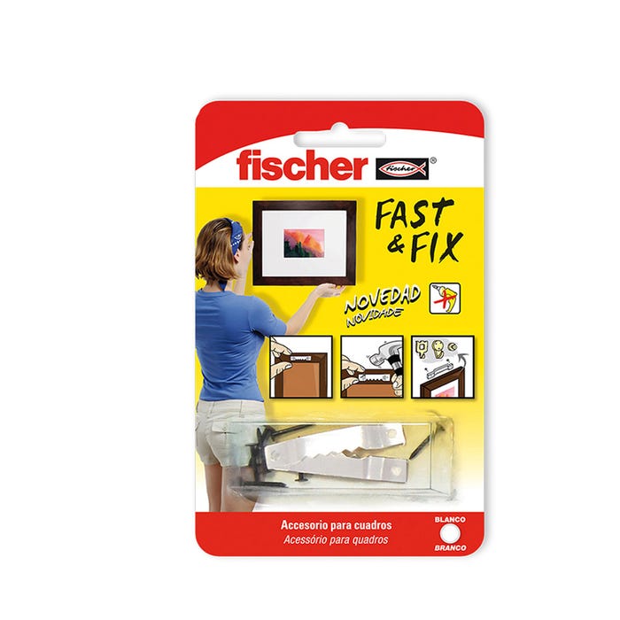 Crochet fixe cadre fast and fix FISCHER - 96042 6