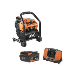Pack AEG 18V - Compresseur Brushless - Batterie 4.0 Ah - Chargeur 0
