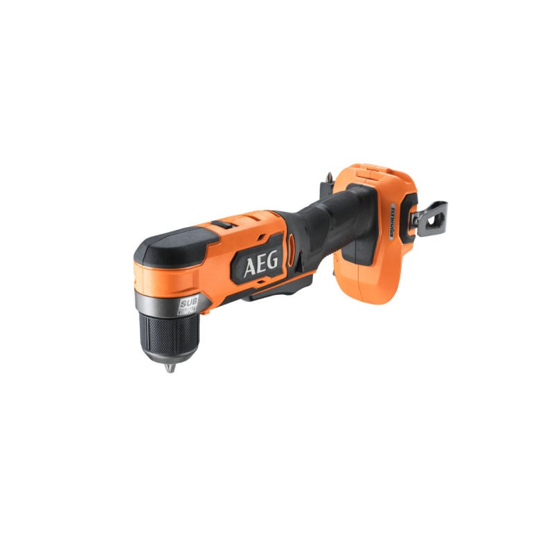 Pack AEG 18V - Perceuse-visseuse d'angle Brushless Subcompact - Batterie 4.0 Ah - Chargeur 4