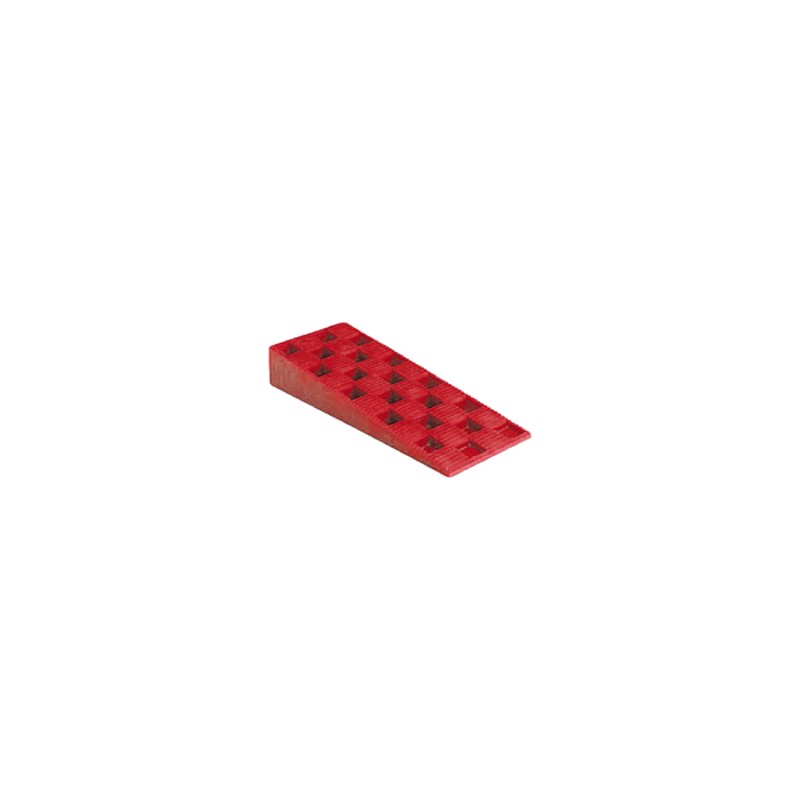 Sachet de 4 Cales crantées multi-usages - Dimensions : 25x60x150mm - ROUGES