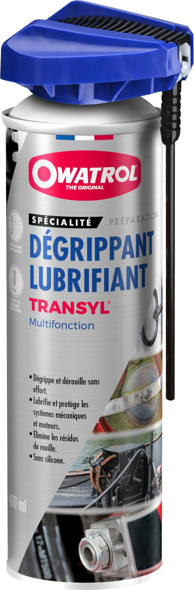 Dégrippant et lubrifiant multifonction Owatrol TRANSYL ATOMISATEUR Aérosol 400 ml