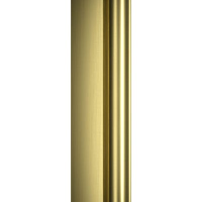 Schulte paroi de douche fixe à l'italienne dorée, 120x200 cm, verre 6 mm transparent anticalcaire, Walk In couleur or, profilé or brossé
