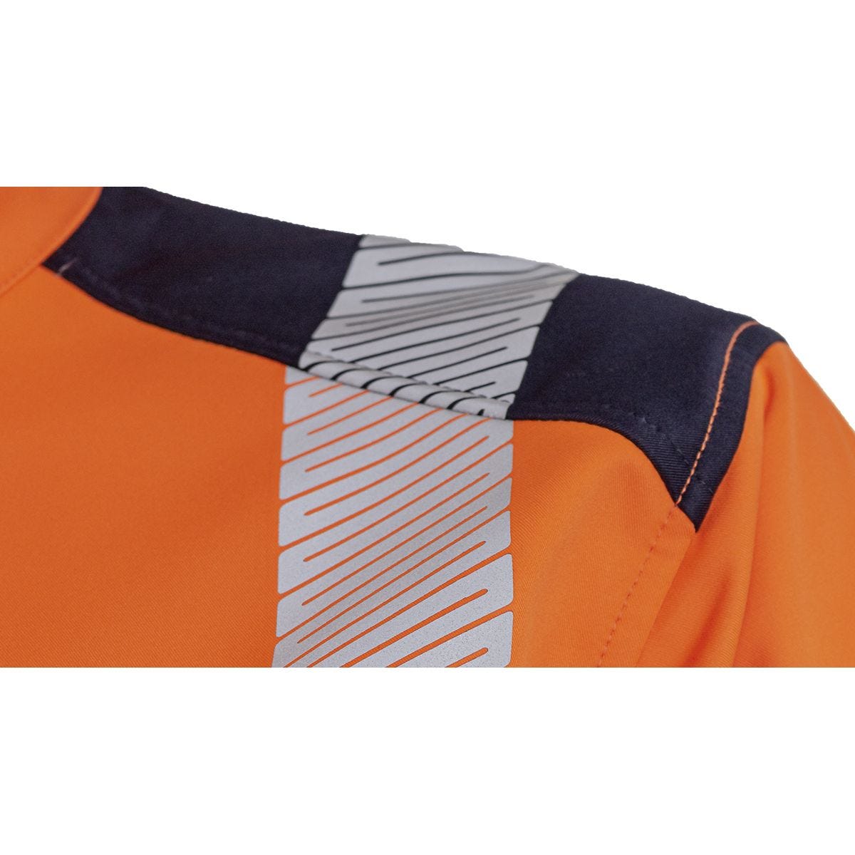 Veste softshell HV Kazan orange et marine - Coverguard - Taille M 2