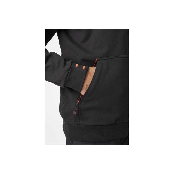 Sweat-shirt zippé noir kensington - HELLY HANSEN - Taille S 1