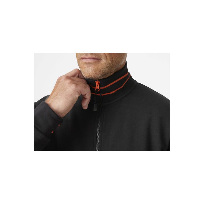 Sweat-shirt zippé noir kensington - HELLY HANSEN - Taille L 2