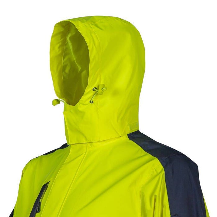 Veste de pluie softshell Hotaru jaune et marine - Coverguard - Taille XL 2