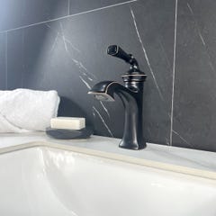 Mitigeur lavabo style rétro Noir - Santa Cruz 1