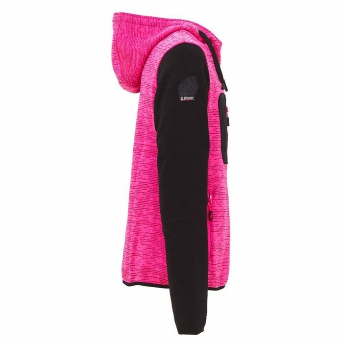 U-Power - Sweat-shirt zippé rose pour femmes RAINBOW - Rose - L 2