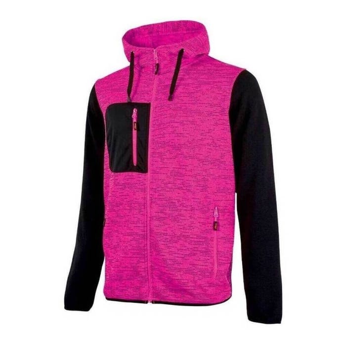 U-Power - Sweat-shirt zippé rose pour femmes RAINBOW - Rose - XL 5